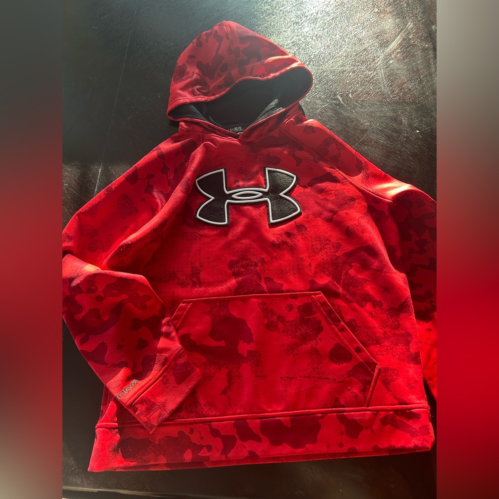 Youth Large under Armour Hoodie Red